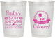 Personalized Baby Shower 10 oz Frosted Cups - Lamb Cuteness | 90038
