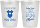Personalized Baby Shower 10 oz Frosted Cups - Baby Is Brewing | 90041