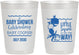 Personalized Baby Shower 10 oz Frosted Cups - Little Squirt On The Way | 90045