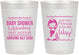 Personalized Baby Shower 10 oz Frosted Cups - Mermaid On Her Way | 90046