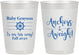 Personalized Baby Shower 10 oz Frosted Cups - Nautical Anchors Aweigh | 90054