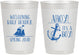 Personalized Baby Shower 10 oz Frosted Cups - Nautical Ahoy It’s A Boy | 90055