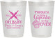 Personalized Baby Shower 10 oz Frosted Cups - Cupcake In The Oven | 90059