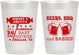 Personalized Baby Shower 10 oz Frosted Cups - Beers Bbq Babies | 90060