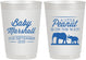 Personalized Baby Shower 10 oz Frosted Cups - Peanut On The Way | 90062
