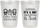 Personalized Baby Shower 10 oz Frosted Cups - Gender Reveal Boy Or Girl | 90063
