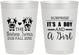 Personalized Baby Shower 10 oz Frosted Cups - Twins Baby Cows | 90067