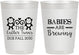 Personalized Baby Shower 10 oz Frosted Cups - Twins Baby Monkeys | 90068