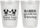 Personalized Baby Shower 10 oz Frosted Cups - Twins Baby Cows | 90072