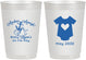 Personalized Baby Shower 10 oz Frosted Cups - Nautical Anchors Aweigh | 90083