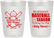 Personalized Baby Shower 10 oz Frosted Cups - Baseball | 90090