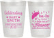 Personalized Baby Shower 10 oz Frosted Cups - Little Bit Of Heaven | 90095