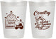 Personalized Baby Shower 10 oz Frosted Cups - Farm Tractor Country | 90102