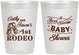 Personalized Baby Shower 10 oz Frosted Cups - Rodeo Boot Scootin | 90103
