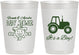 Personalized Baby Shower 10 oz Frosted Cups - Tractor | 90109