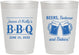 Personalized Baby Shower 10 oz Frosted Cups - Beers Bbq Babies | 90111