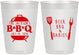 Personalized Baby Shower 10 oz Frosted Cups - Beers Bbq Babies | 90112