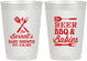 Personalized Baby Shower 10 oz Frosted Cups - Beers Bbq Babies | 90113