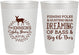 Personalized Baby Shower 10 oz Frosted Cups - Fishing Hunting | 90119