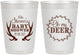 Personalized Baby Shower 10 oz Frosted Cups - Oh My Deer Christmas | 90121