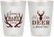 Personalized Baby Shower 10 oz Frosted Cups - My Little Deer | 90124
