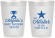 Personalized Baby Shower 10 oz Frosted Cups - Allstar On The Way | 90140