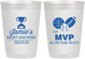 Personalized Baby Shower 10 oz Frosted Cups - Sports Mvp | 90141