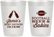 Personalized Baby Shower 10 oz Frosted Cups - Football Beer Babies | 90147