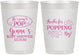 Personalized Baby Shower 10 oz Frosted Cups - Popping By | 90158