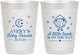 Personalized Baby Shower 10 oz Frosted Cups - Little Lamb On The Way | 90167