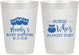 Personalized Baby Shower 10 oz Frosted Cups - Owl Whos Almost Due | 90170