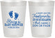 Personalized Baby Shower 10 oz Frosted Cups - Footprints | 90176