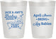 Personalized Baby Shower 10 oz Frosted Cups - April Showers May Babies | 90181