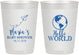 Personalized Baby Shower 10 oz Frosted Cups - Hello World | 90185