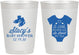 Personalized Baby Shower 10 oz Frosted Cups - Loved By All | 90188