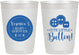 Personalized Baby Shower 10 oz Frosted Cups - Cute Little Button | 90189