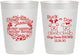 Personalized Baby Shower 10 oz Frosted Cups - Christmas Gender Reveal | 90193