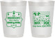 Personalized Baby Shower 10 oz Frosted Cups - Christmas Gender Reveal | 90194