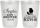 Personalized Baby Shower 10 oz Frosted Cups - Chick About To Hatch | 90199