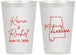 Personalized Wedding 12 oz Frosted Cups - Alabama | 100