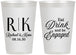 Personalized Engagement 12 oz Frosted Cups - Eat Drink Be Engaged | 10000