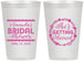 Personalized Bridal Shower 12 oz Frosted Cups - She's Getting Married | 100003