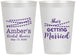 Personalized Bridal Shower 12 oz Frosted Cups - She's Getting Married | 100008