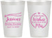 Personalized Bridal Shower 12 oz Frosted Cups - Soon To Be Mrs | 100009