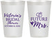 Personalized Bridal Shower 12 oz Frosted Cups - Future Mrs | 100012