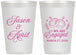 Personalized Engagement 12 oz Frosted Cups - We Are Engaged | 10003