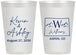 Personalized Wedding 12 oz Frosted Cups - Colorado | 105