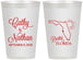 Personalized Wedding 12 oz Frosted Cups - Florida | 108