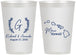 Personalized Wedding 12 oz Frosted Cups - Hawaii | 110