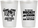 Personalized Bar Mitzvah 12 oz Frosted Cups - 13th Birthday Hockey | 110006
